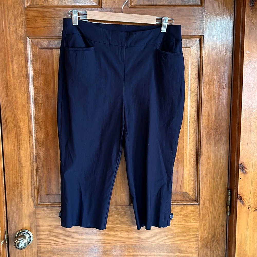 Chico's Navy Blue Capri Pants-Size 8